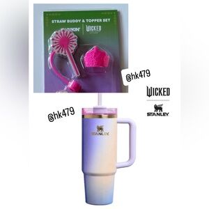 Stanley Wicked Glinda 30oz Tumbler Bundle Straw Topper Glinda Limited Edition